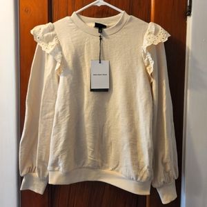 Womens Ruffle Sweatshirt